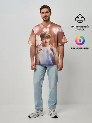 Мужская футболка оверсайз / JUNGKOOK BTS