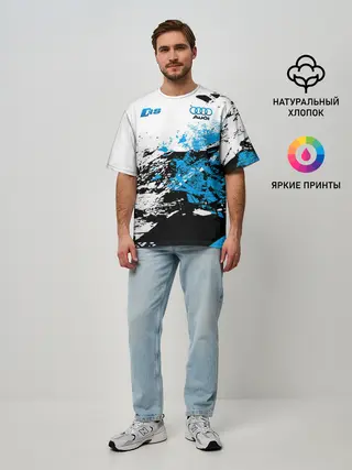 Мужская футболка оверсайз / Audi RS