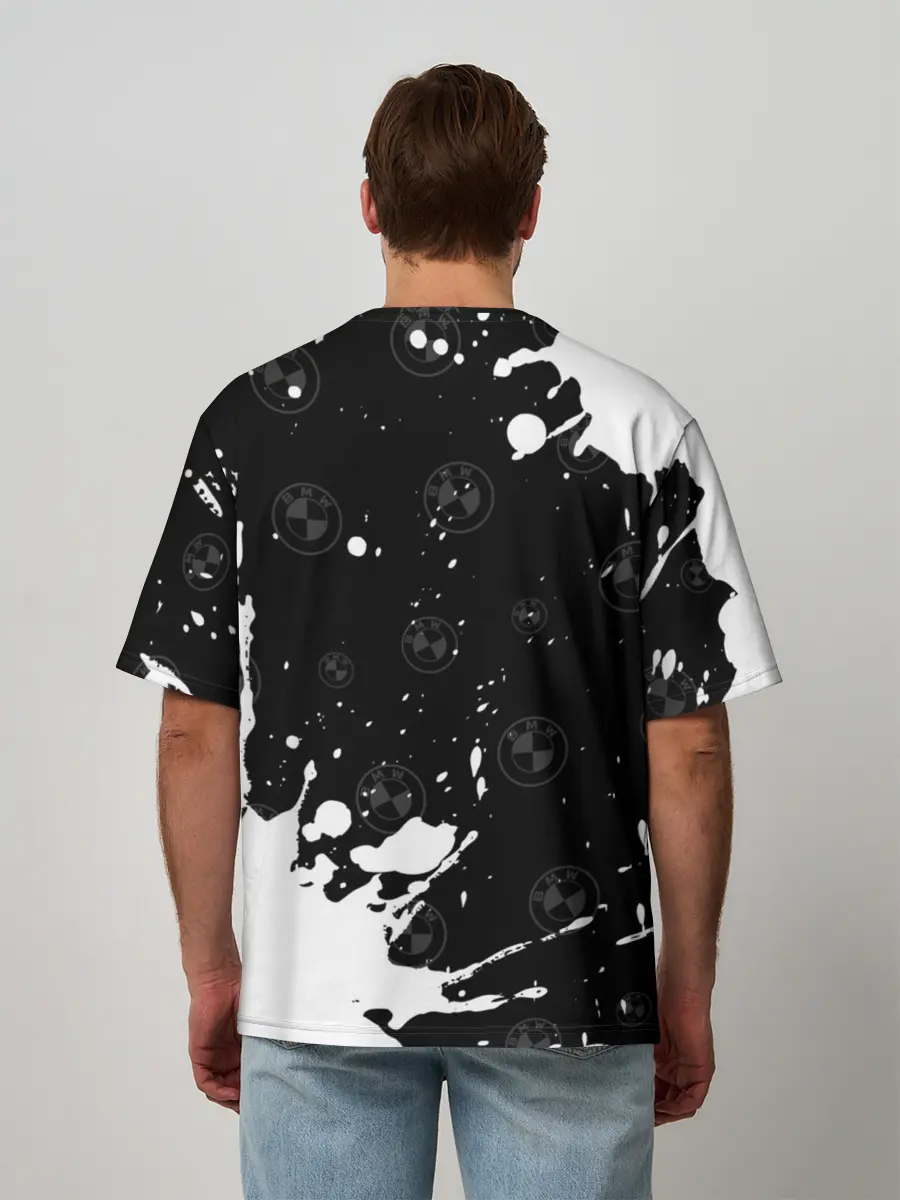 Мужская футболка оверсайз / BMW / БМВ