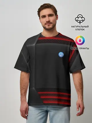Мужская футболка оверсайз / Volkswagen auto sport