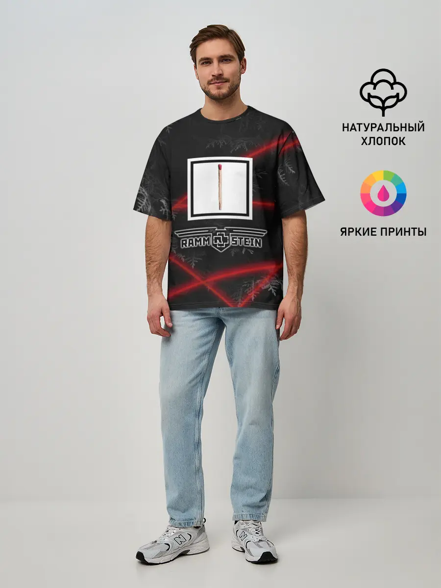 Мужская футболка оверсайз / Rammstein