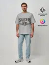 Мужская футболка оверсайз / Супер движок