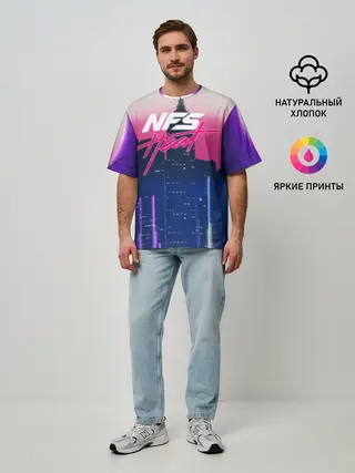 Мужская футболка оверсайз / NFS Heat