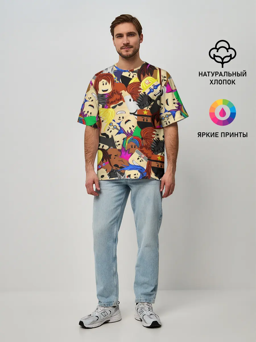 Мужская футболка оверсайз / ROBLOX