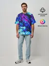 Мужская футболка оверсайз / DIGITAL ABSTRACT