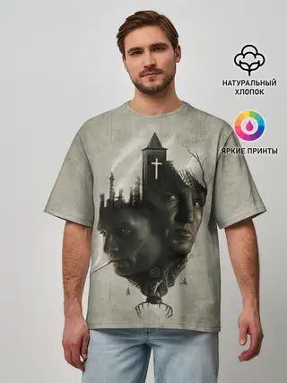 Мужская футболка оверсайз / True Detective