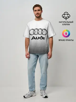 Мужская футболка оверсайз / Audi