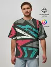Мужская футболка оверсайз / Geometric Abstraction