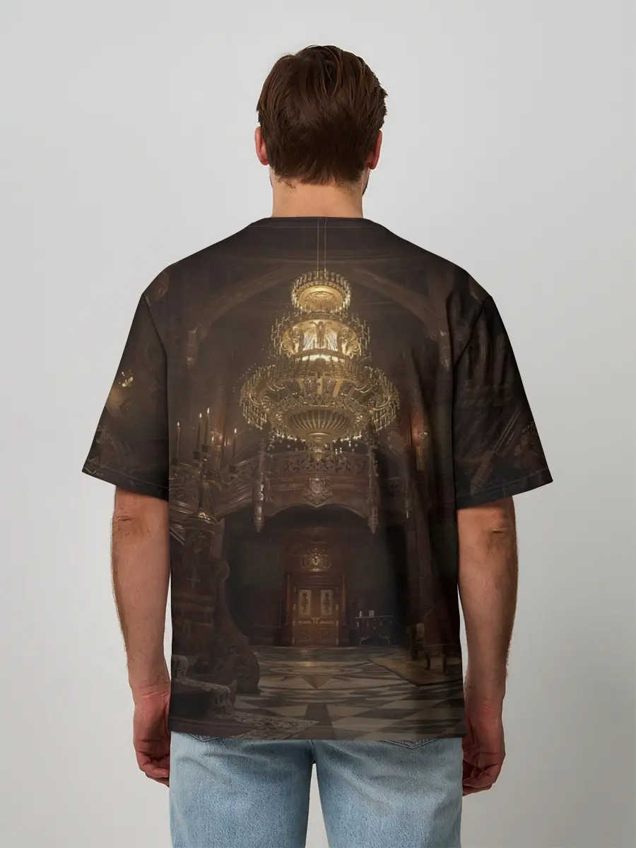 Мужская футболка оверсайз / Леди Альсина Димитреску