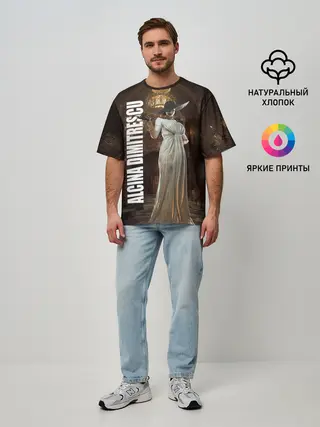 Мужская футболка оверсайз / Леди Альсина Димитреску