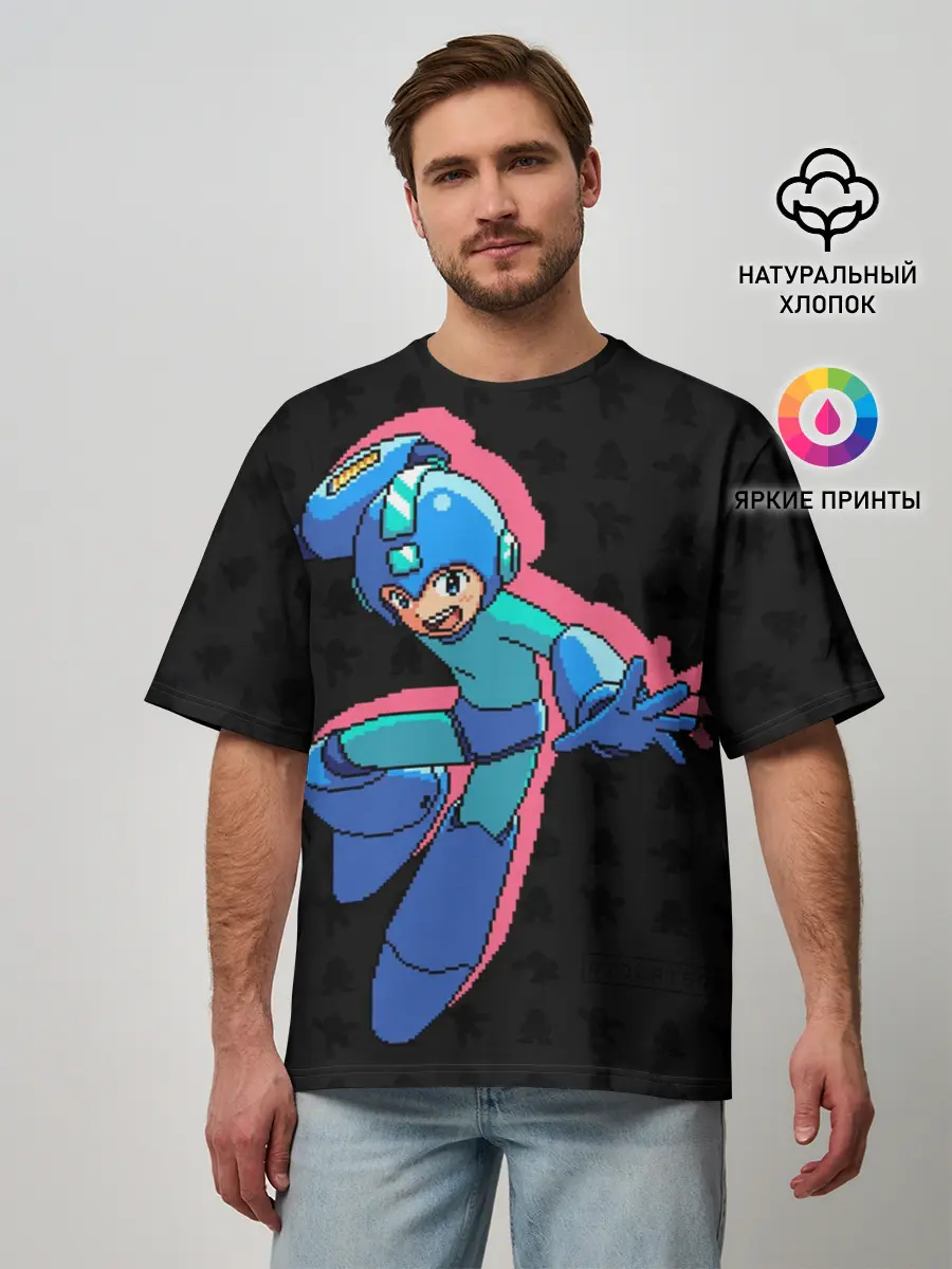 Мужская футболка оверсайз / Mega Man