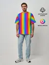 Мужская футболка оверсайз / Color gradient