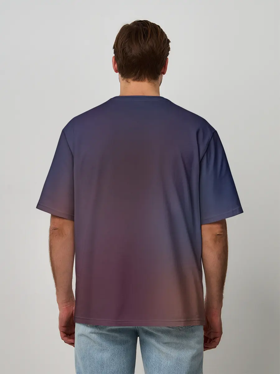 Мужская футболка оверсайз / Konosuba с посохом