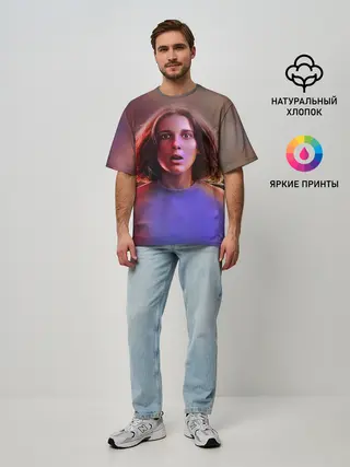 Мужская футболка оверсайз / STRANGER THINGS