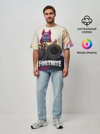 Мужская футболка оверсайз / FORTNITE