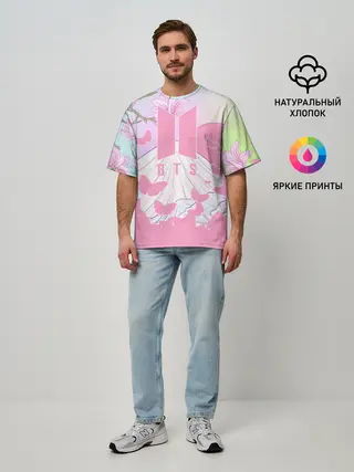 Мужская футболка оверсайз / BTS