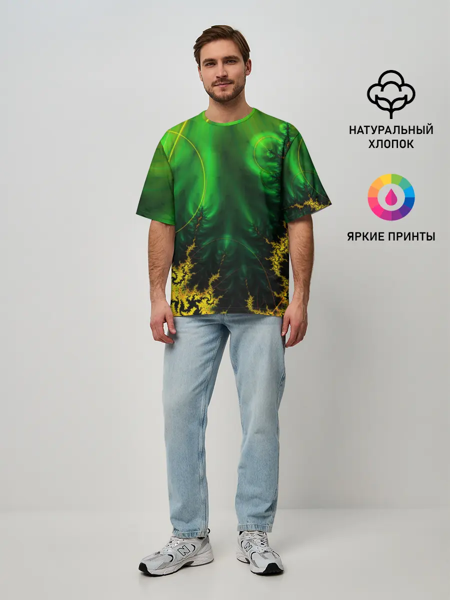 Мужская футболка оверсайз / GEOMETRY COLOR