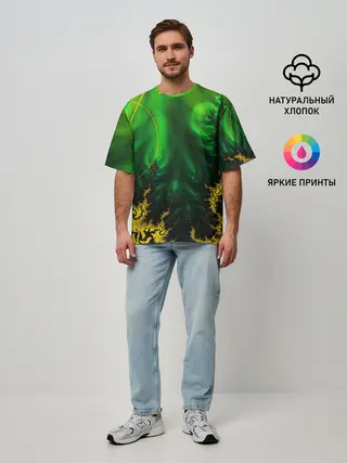 Мужская футболка оверсайз / GEOMETRY COLOR