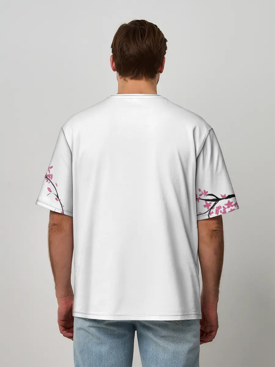 Мужская футболка оверсайз / Darling sakura