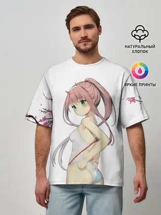 Мужская футболка оверсайз / Darling sakura