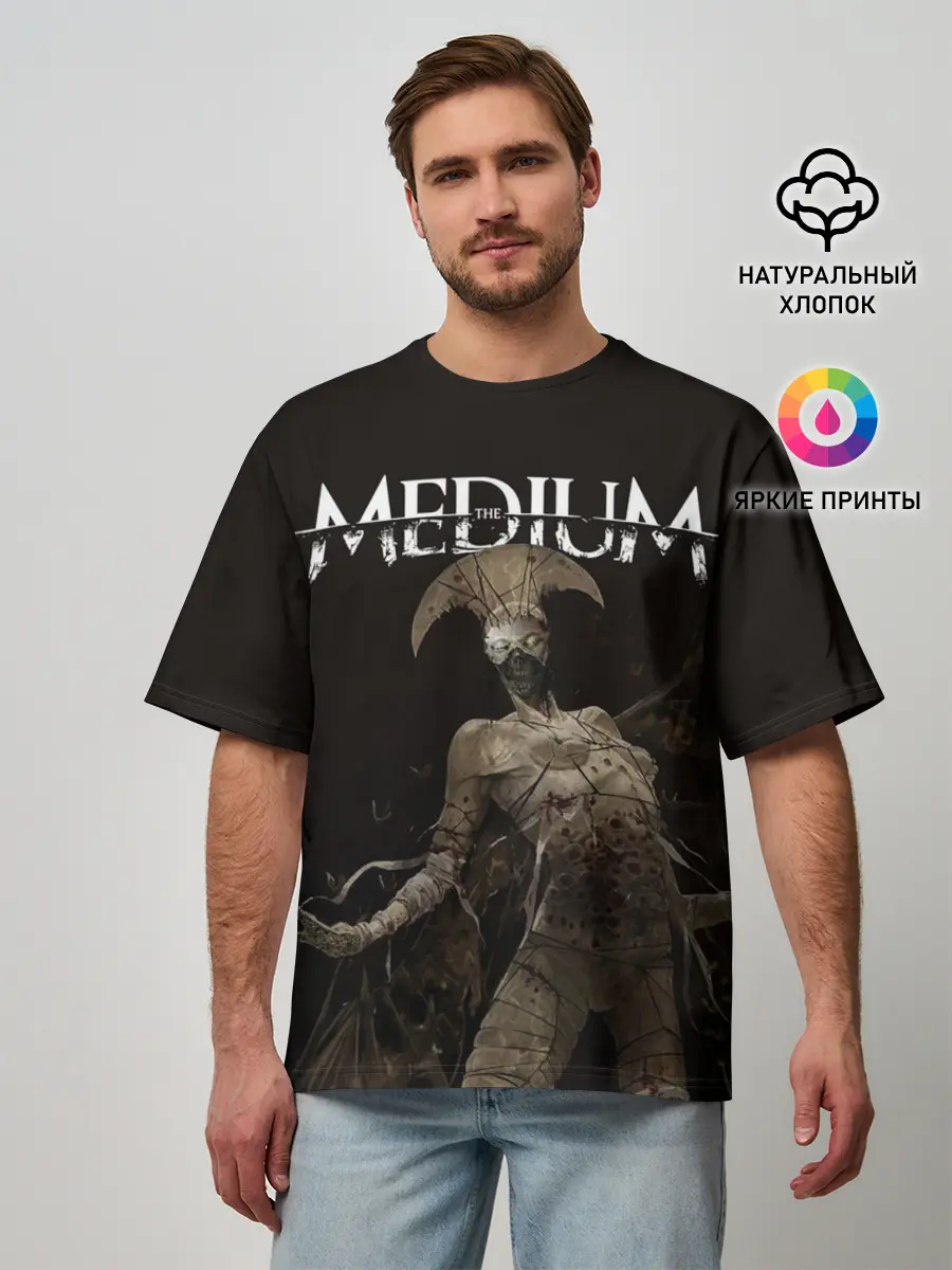 Мужская футболка оверсайз / The Medium Villain