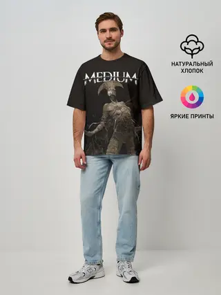 Мужская футболка оверсайз / The Medium Villain