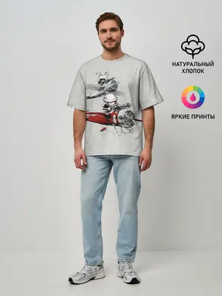 Мужская футболка оверсайз / Flying Cup