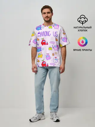 Мужская футболка оверсайз / Among Us