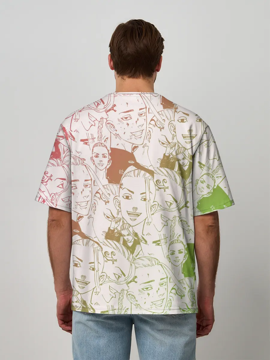 Мужская футболка оверсайз / ДОРАКЕН Токийские Мстители