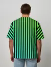 Мужская футболка оверсайз / Пикси полосы