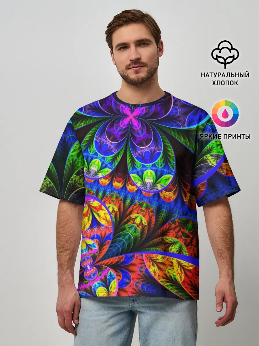 Мужская футболка оверсайз / ABSTRACTION NEW