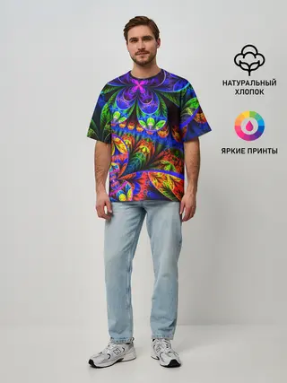 Мужская футболка оверсайз / ABSTRACTION NEW