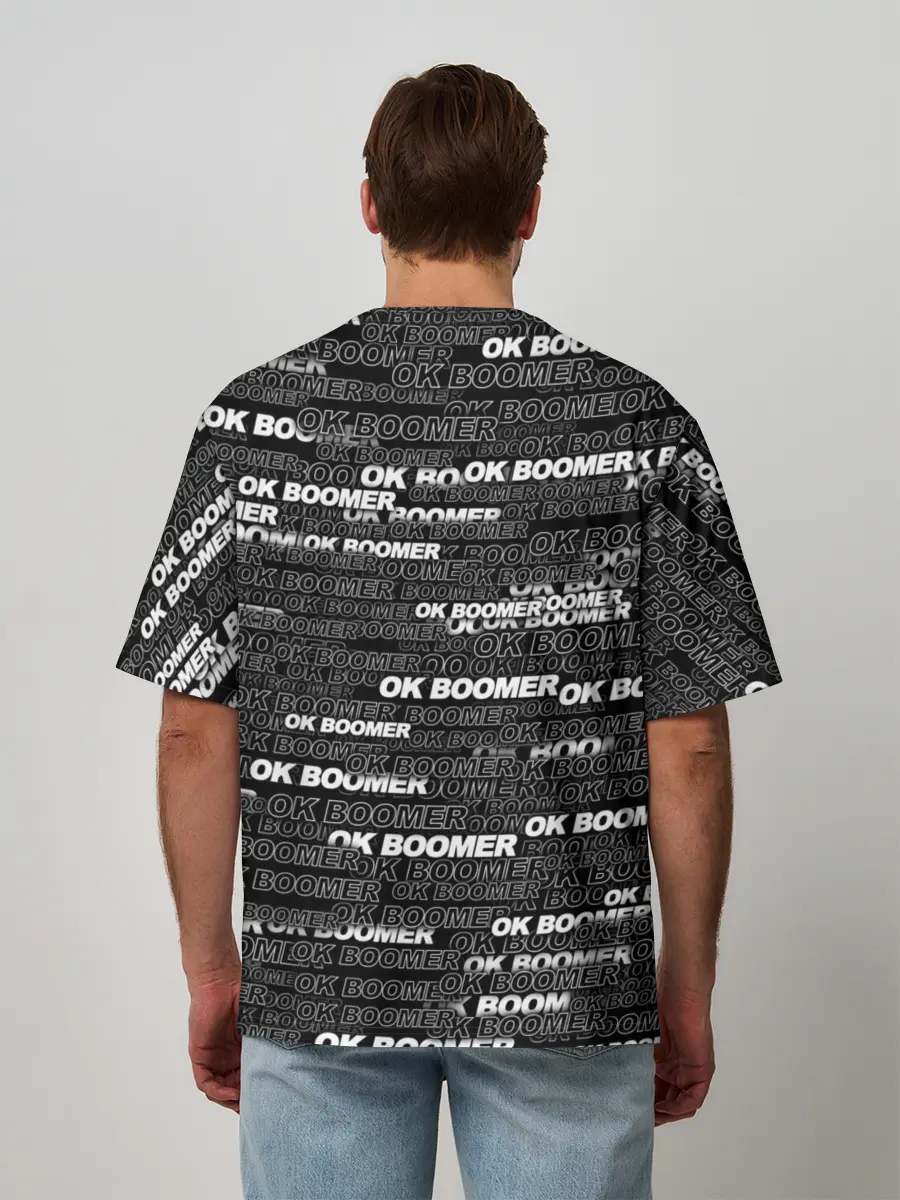 Мужская футболка оверсайз / OK BOOMER