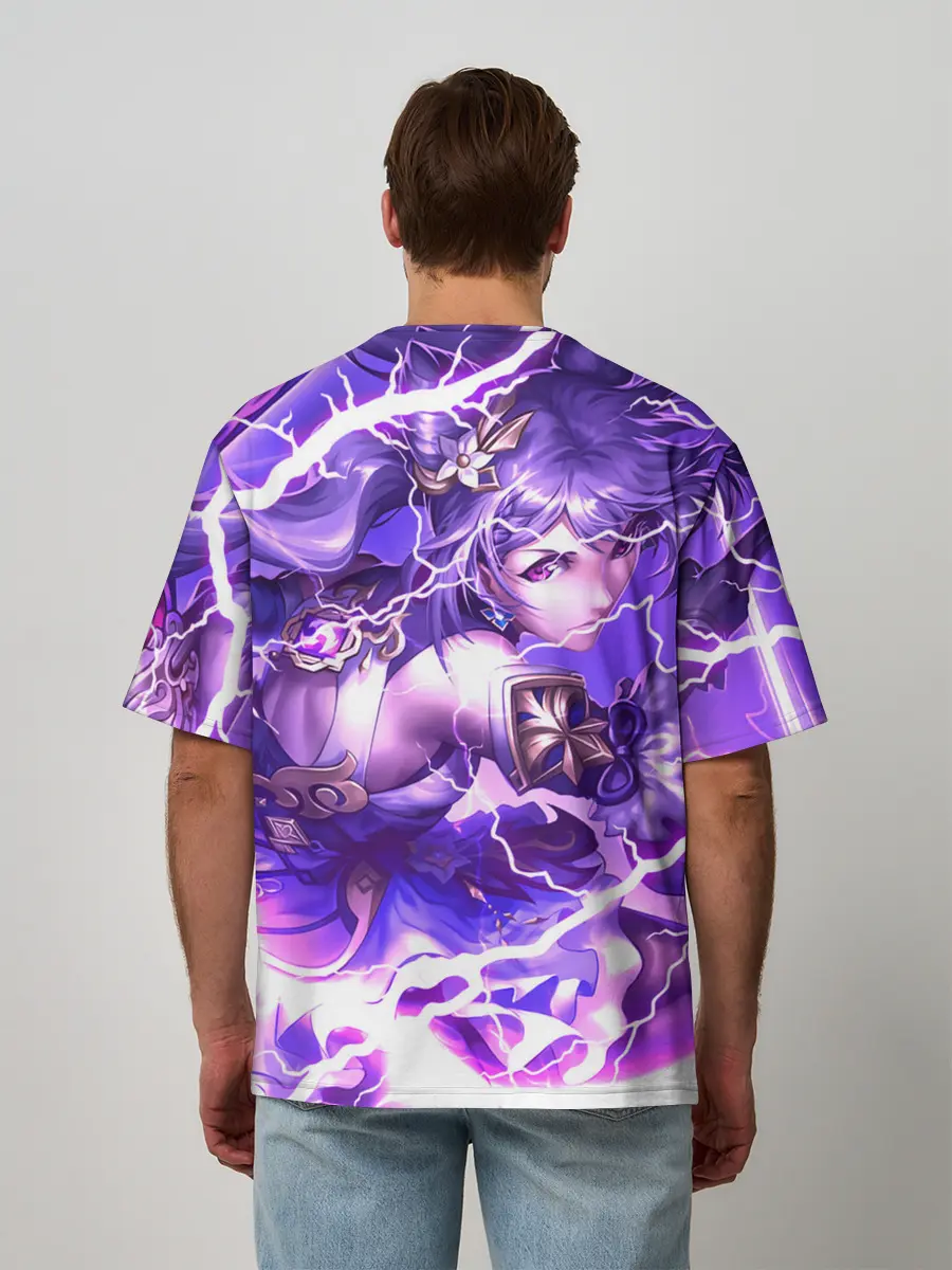 Мужская футболка оверсайз / Баал | Genshin Impact | Геншин Импакт
