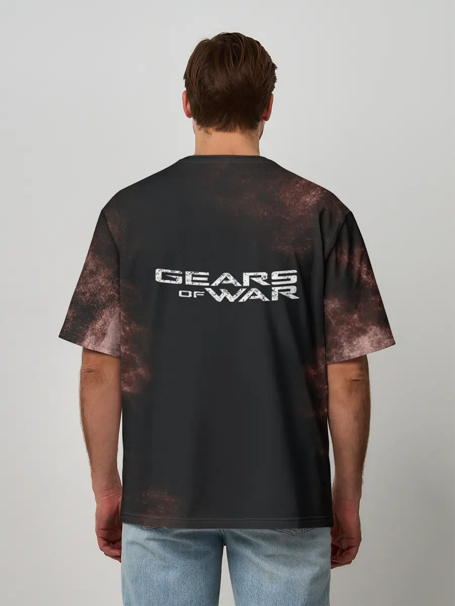 Мужская футболка оверсайз / NPC | ШЕСТЕРЕНКИ | ЛОГО