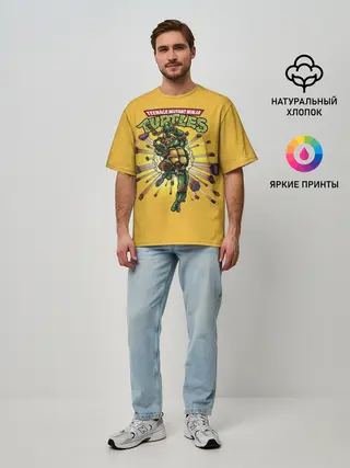 Мужская футболка оверсайз / Врыв Микеланджело