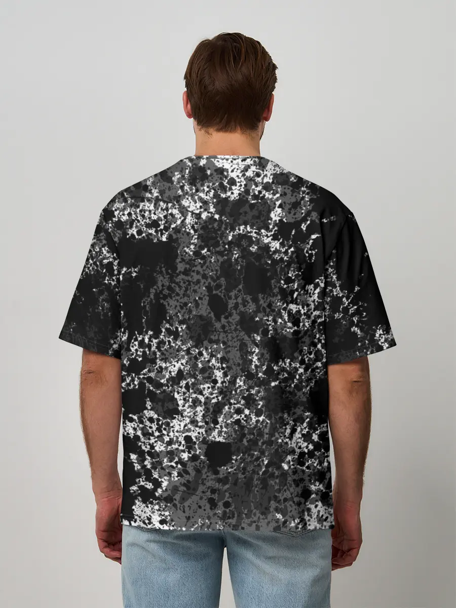 Мужская футболка оверсайз / Волчья пасть