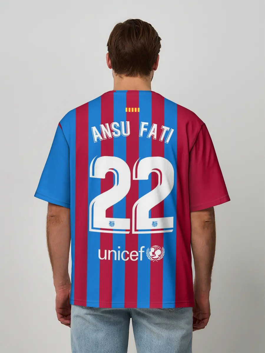Мужская футболка оверсайз / Ансу Фати Барселона 2021/2022