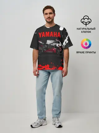 Мужская футболка оверсайз / YAMAHA [004]