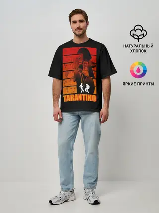 Мужская футболка оверсайз / Криминальное чтиво