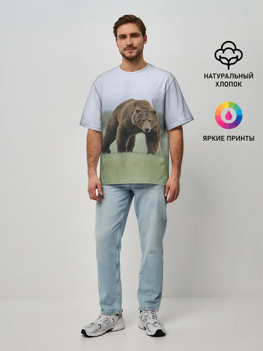 Мужская футболка оверсайз / Россия