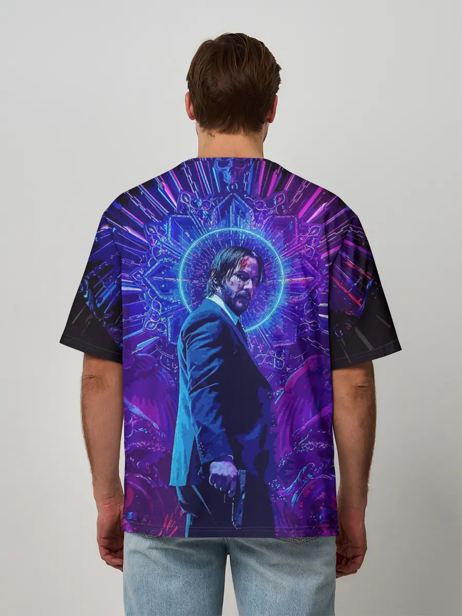 Мужская футболка оверсайз / John Wick