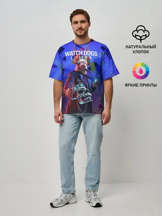 Мужская футболка оверсайз / Watch Dogs: Legion