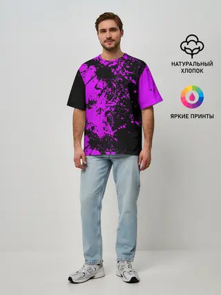 Мужская футболка оверсайз / Чёрная магия