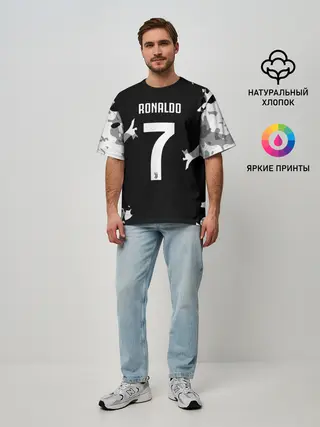 Мужская футболка оверсайз / RONALDO JUVE SPORT