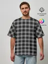 Мужская футболка оверсайз / Шотландка