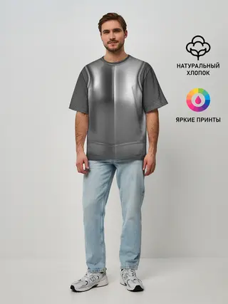 Мужская футболка оверсайз / Доспехи рыцаря