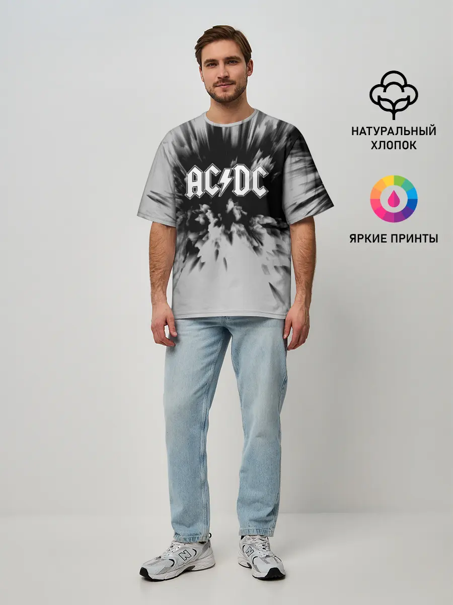 Мужская футболка оверсайз / AC/DC
