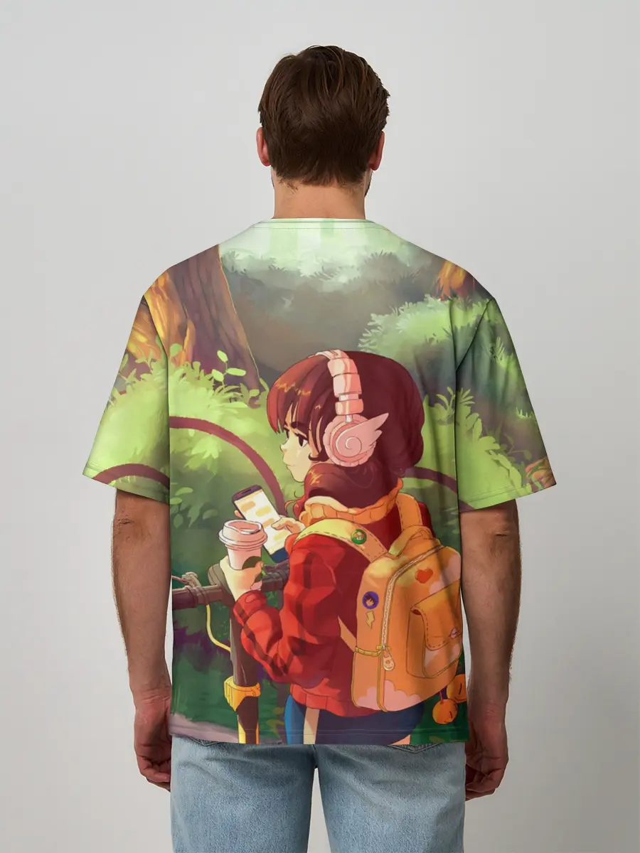 Мужская футболка оверсайз / STUDY GIRL