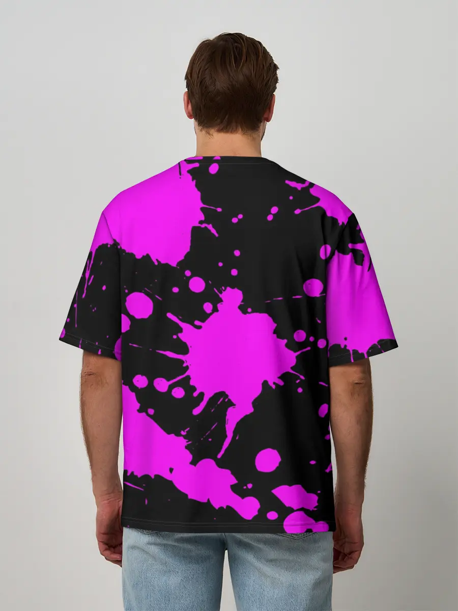 Мужская футболка оверсайз / MONOKUMA Puhuhuhu